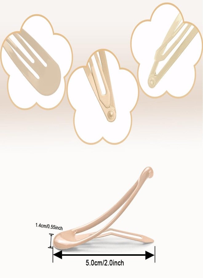 ايلان مجموعة إيلان من 80 قطعة من مشابك الشعر المعدنية للنساء، مشابك صغيرة للشعر الكثيف والناعم (بيج) - Image 2
